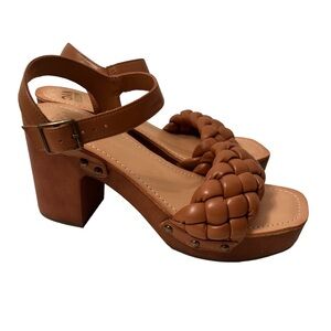 Madden NYC  Braided Chunky Heel Sandal Size 10 NWOT